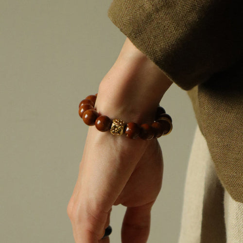 Ancient Presence – Golden Ratwood Energy Bracelet