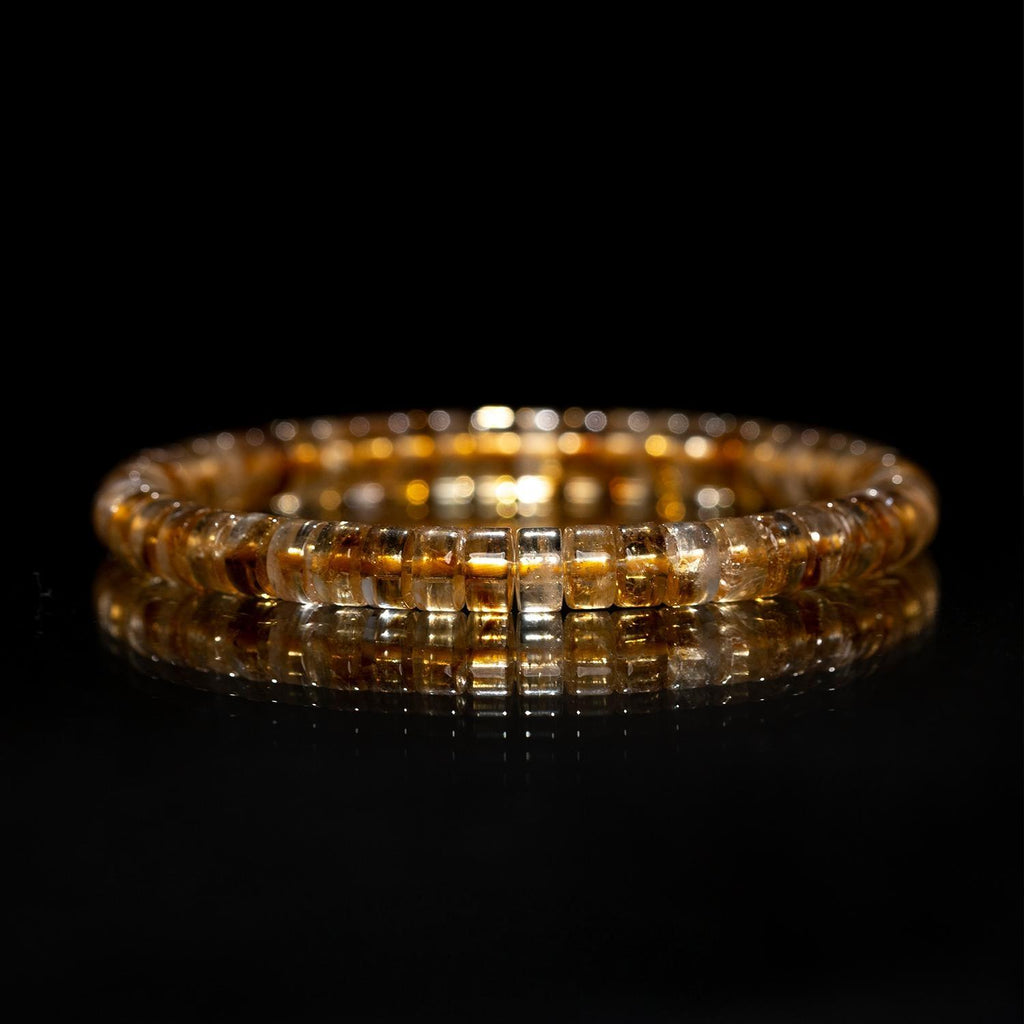 Citrine Abundance Bracelet – 6 mm Yellow Crystal | Aeonb