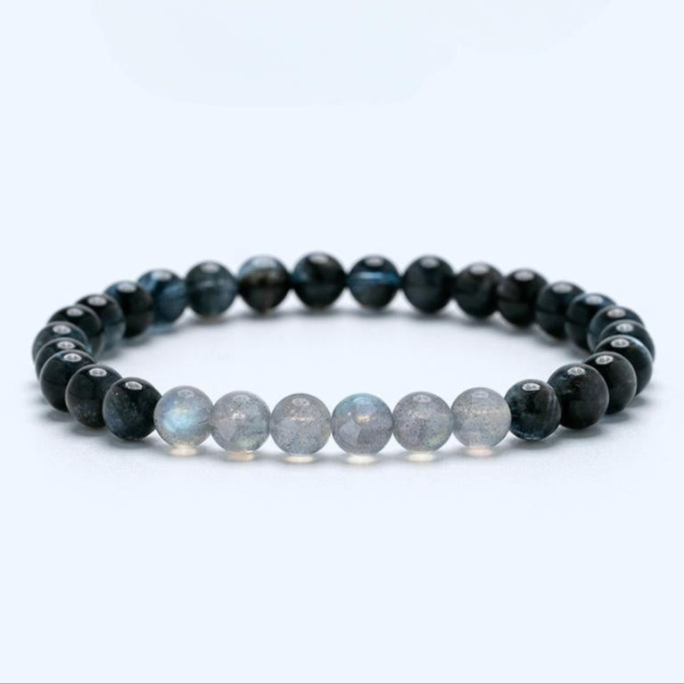Starlight Onyx & Moonstone Bracelet – (6mm)