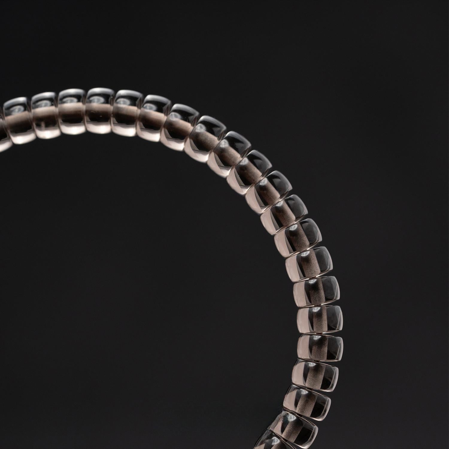 Shadow‑Guard Obsidian Bracelet – 6 mm Disc‑Cut