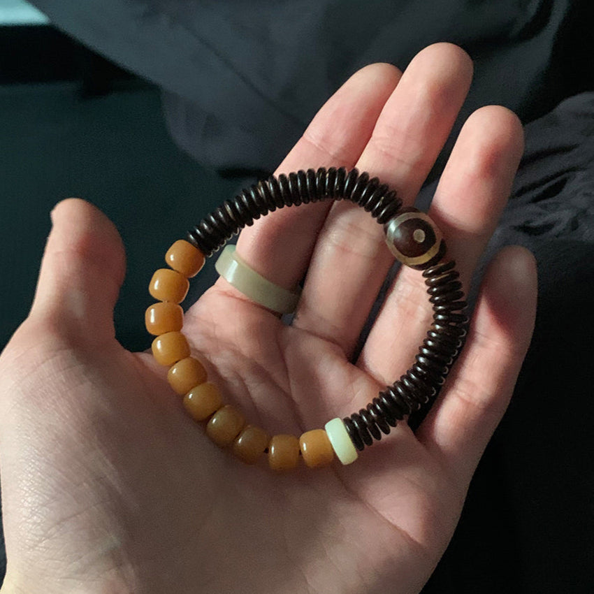 Omen of Strength – Tibetan Dzi Bead Energy Bracelet