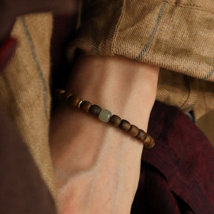 Sacred Resin Wood Bracelet (7 mm) 