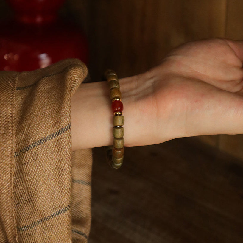 Spring Awakening – Greenwood & Agate Harmony Bracelet