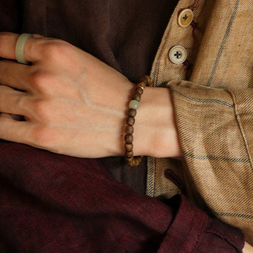 Sacred Resin Wood Bracelet (7 mm) 