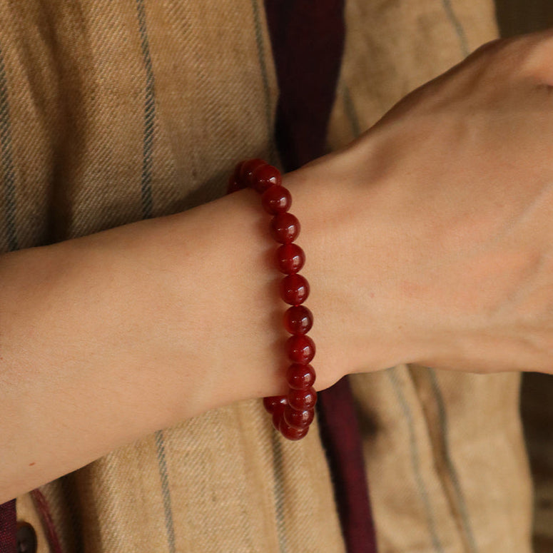 Whispering Dzi Bead Bracelet (8 mm)