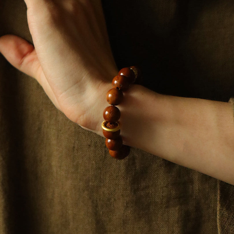Ancient Presence – Golden Ratwood Energy Bracelet