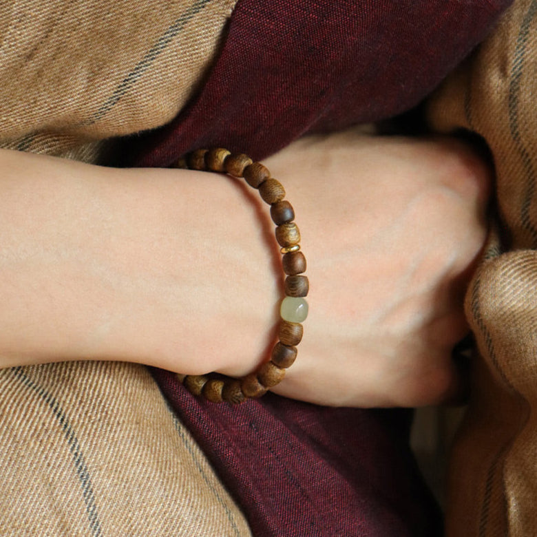 Sacred Resin Wood Bracelet (7 mm) 