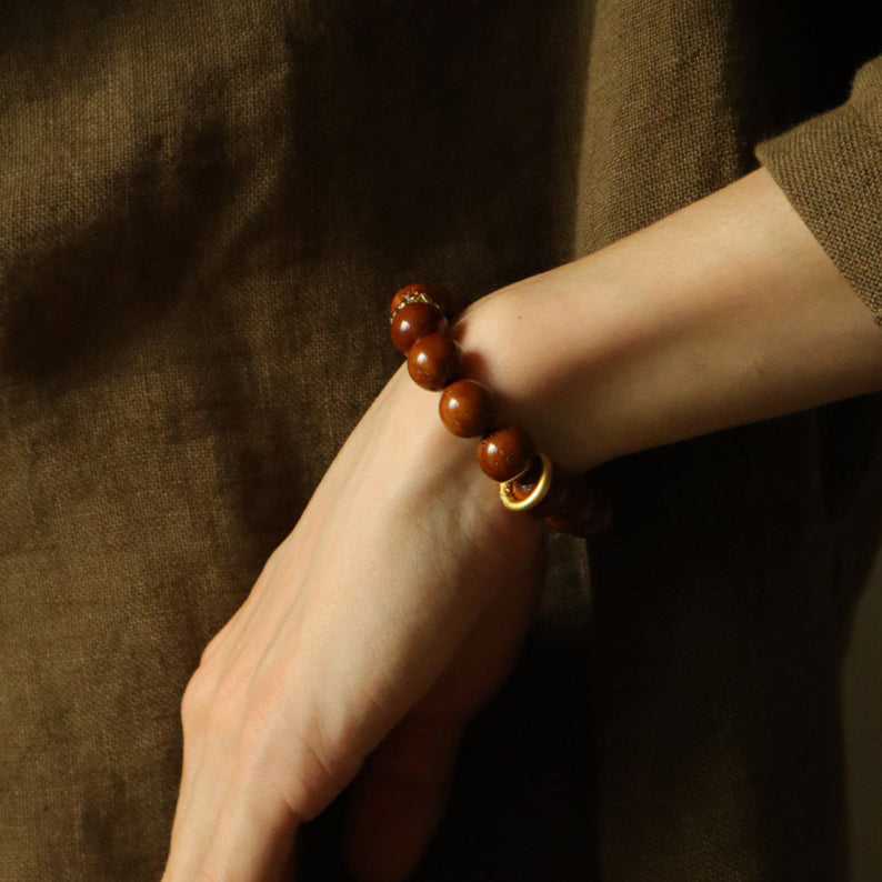 Ancient Presence – Golden Ratwood Energy Bracelet