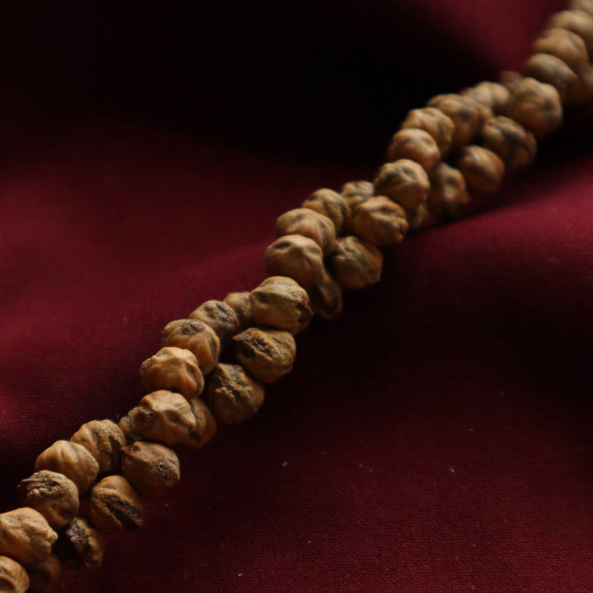 Elemental Harmony Mala – Fire & Earth Knots (108 beads)