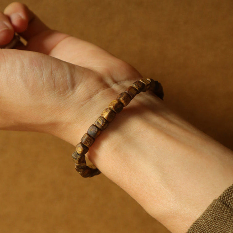 Obsidian Guardian – Square Beads Grounding Power Bracelet