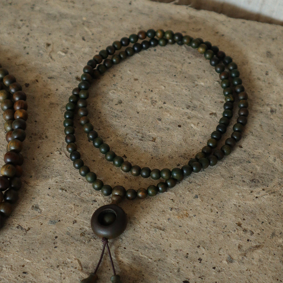Green Sandalwood Mala Bracelet (6mm) – ‘Carried Intention’