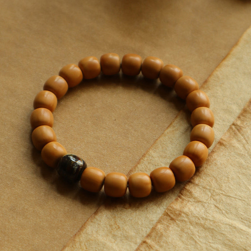 Cloud-Grain Walnut Bracelet (10 mm) 