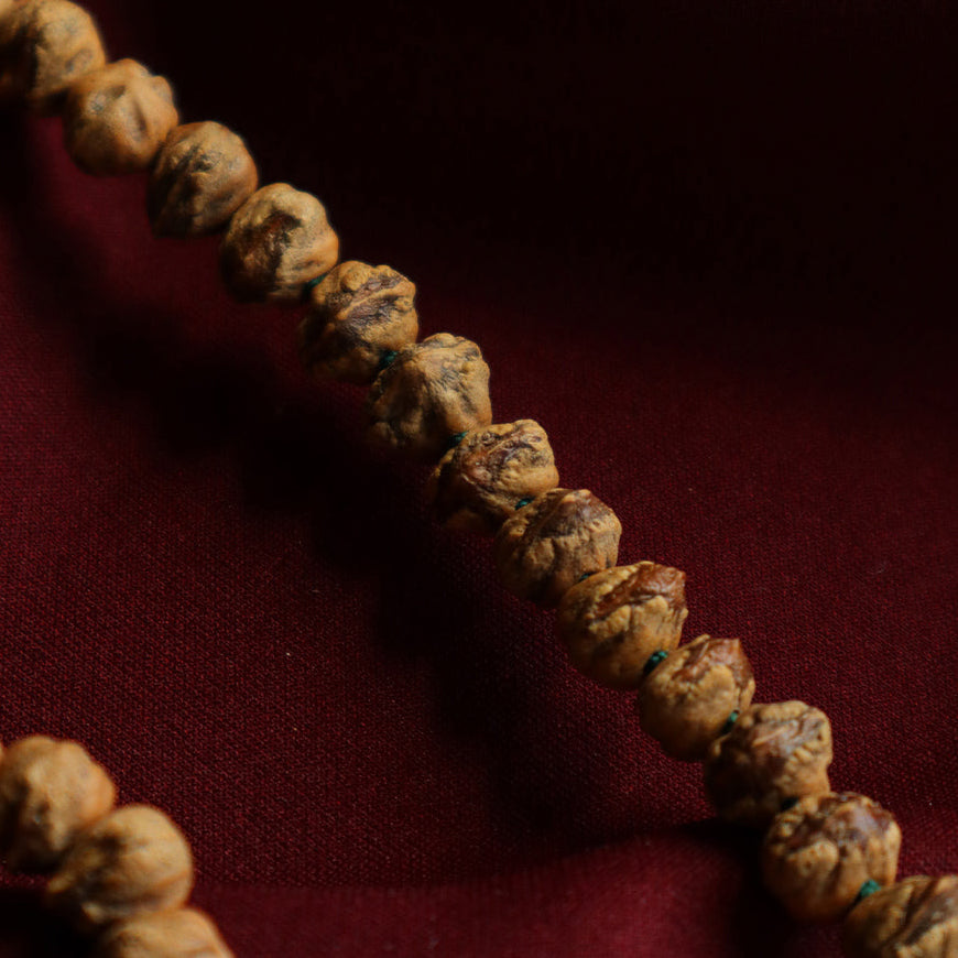 Elemental Harmony Mala – Fire & Earth Knots (108 beads)
