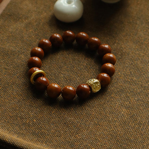 Ancient Presence – Golden Ratwood Energy Bracelet