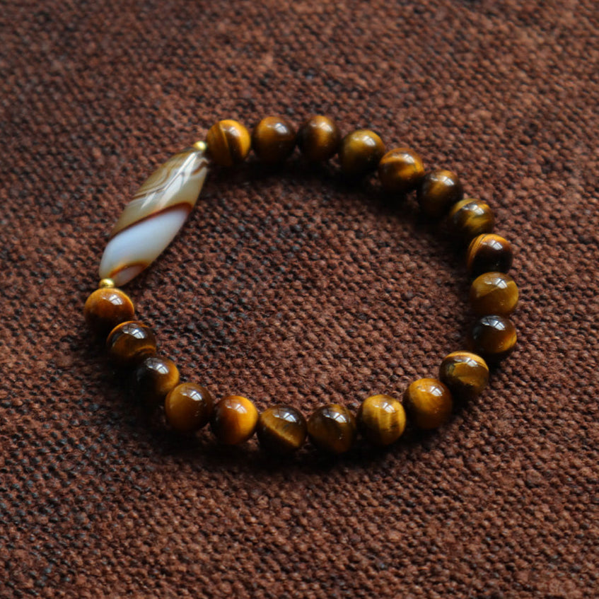 Tiger Vein Agate Talisman (8 mm)