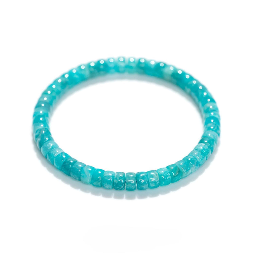 Amazonite Serenity Bracelet – 6mm Barrel Beads（6mm）