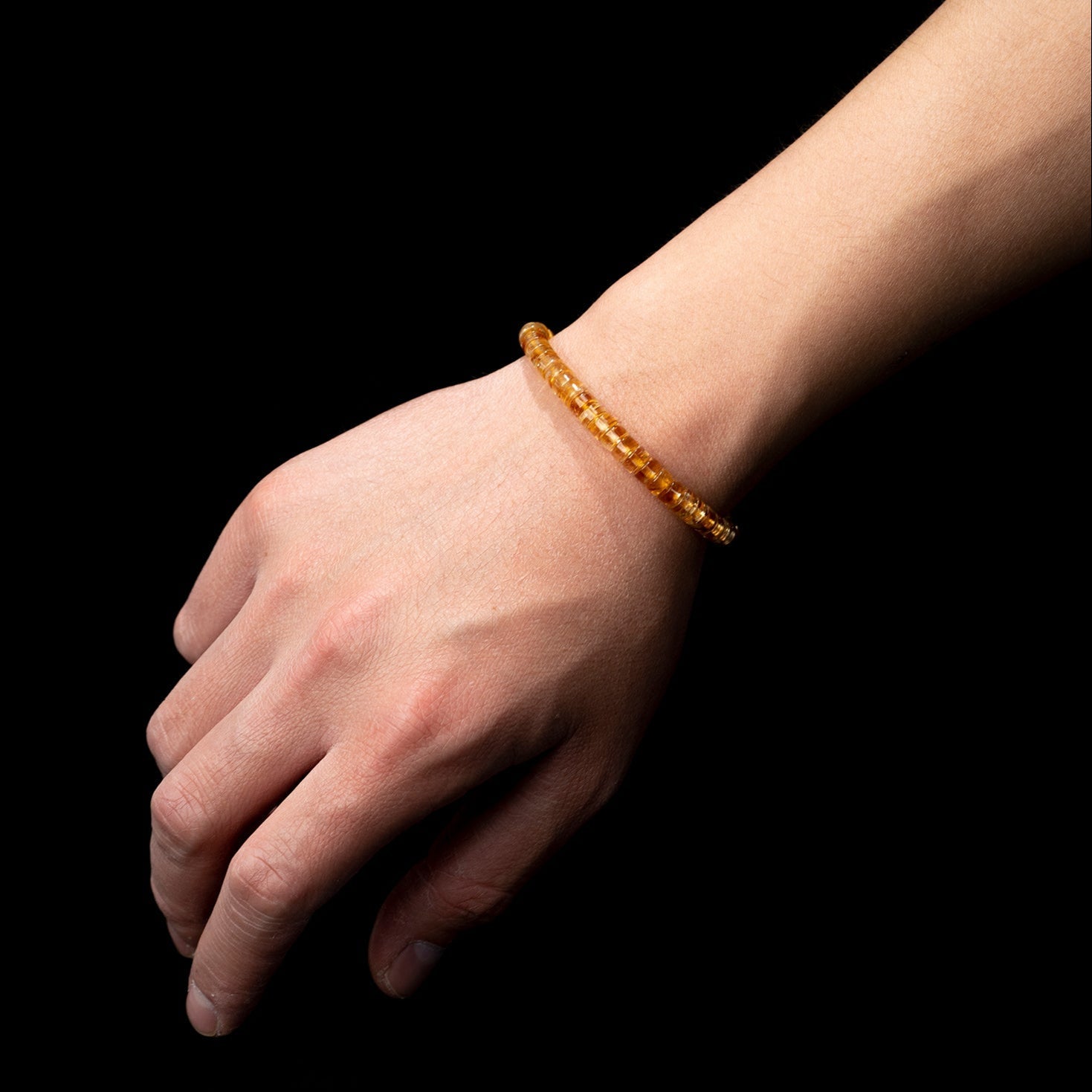 Citrine Abundance Bracelet – 6 mm Yellow Crystal | Aeonb