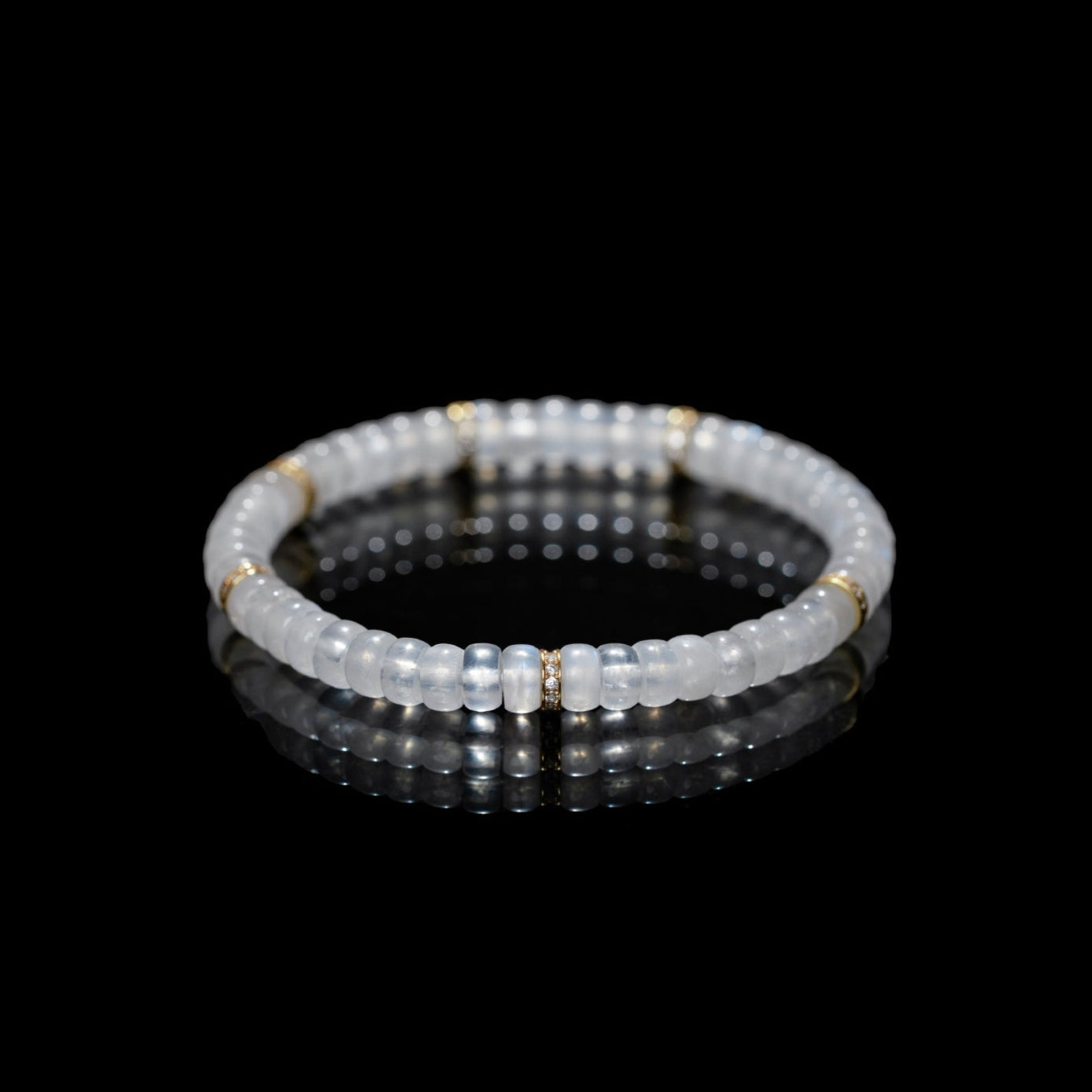 Blue Moonstone Bracelet – Beads（6mm）