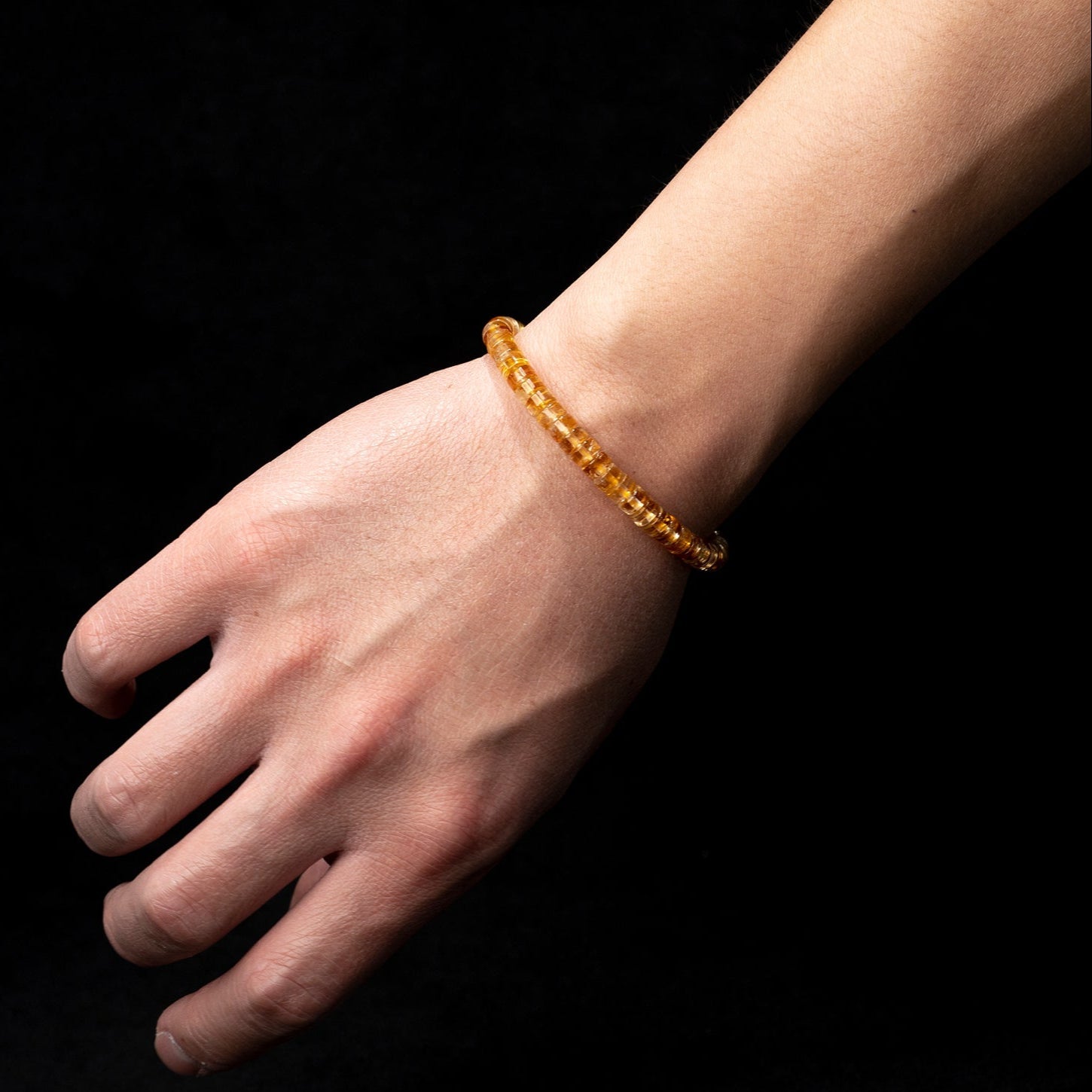 Citrine Abundance Bracelet – 6 mm Yellow Crystal | Aeonb