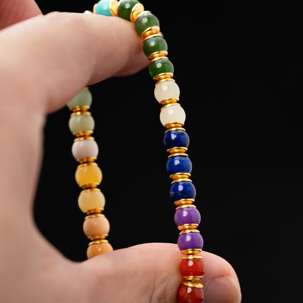 Rainbow Spectrum Gemstone Bracelet （6mm）
