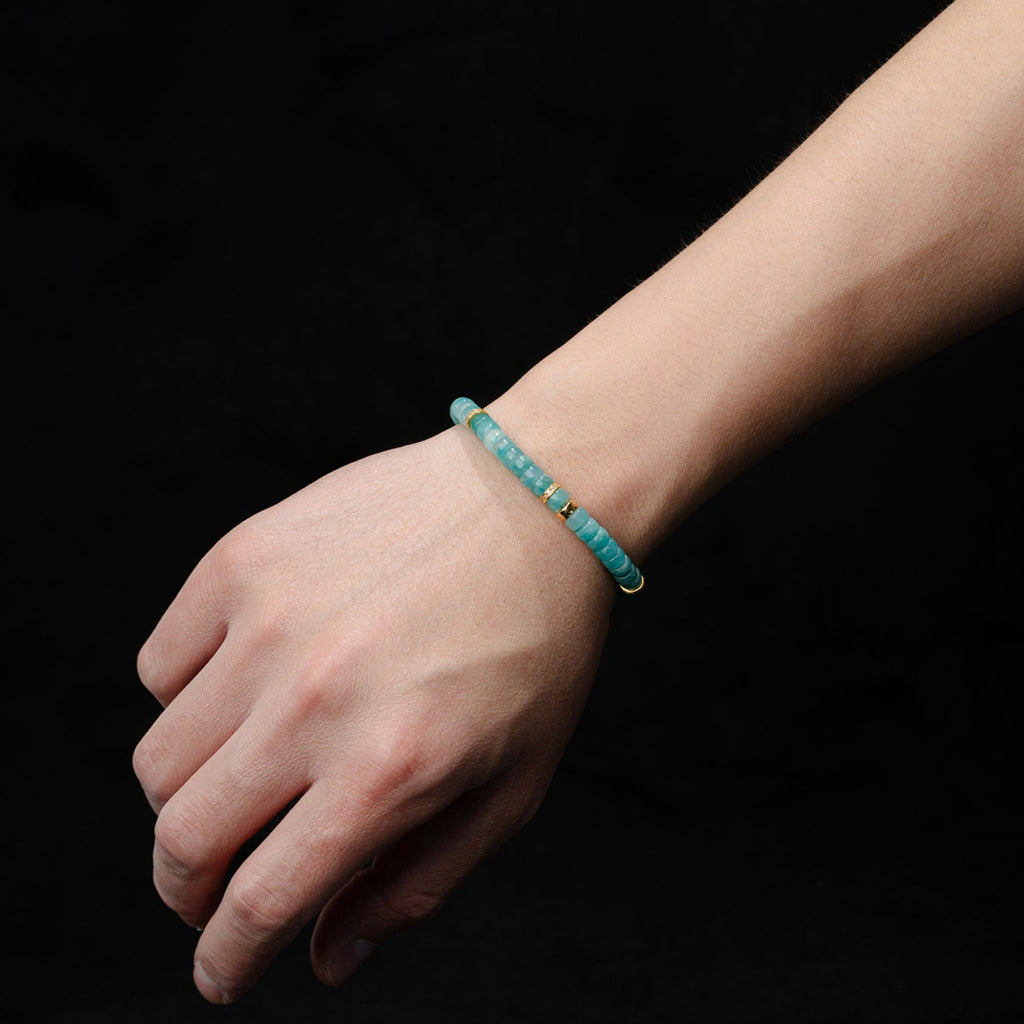 Amazonite Serenity Bracelet – 6mm Barrel Beads（6mm）