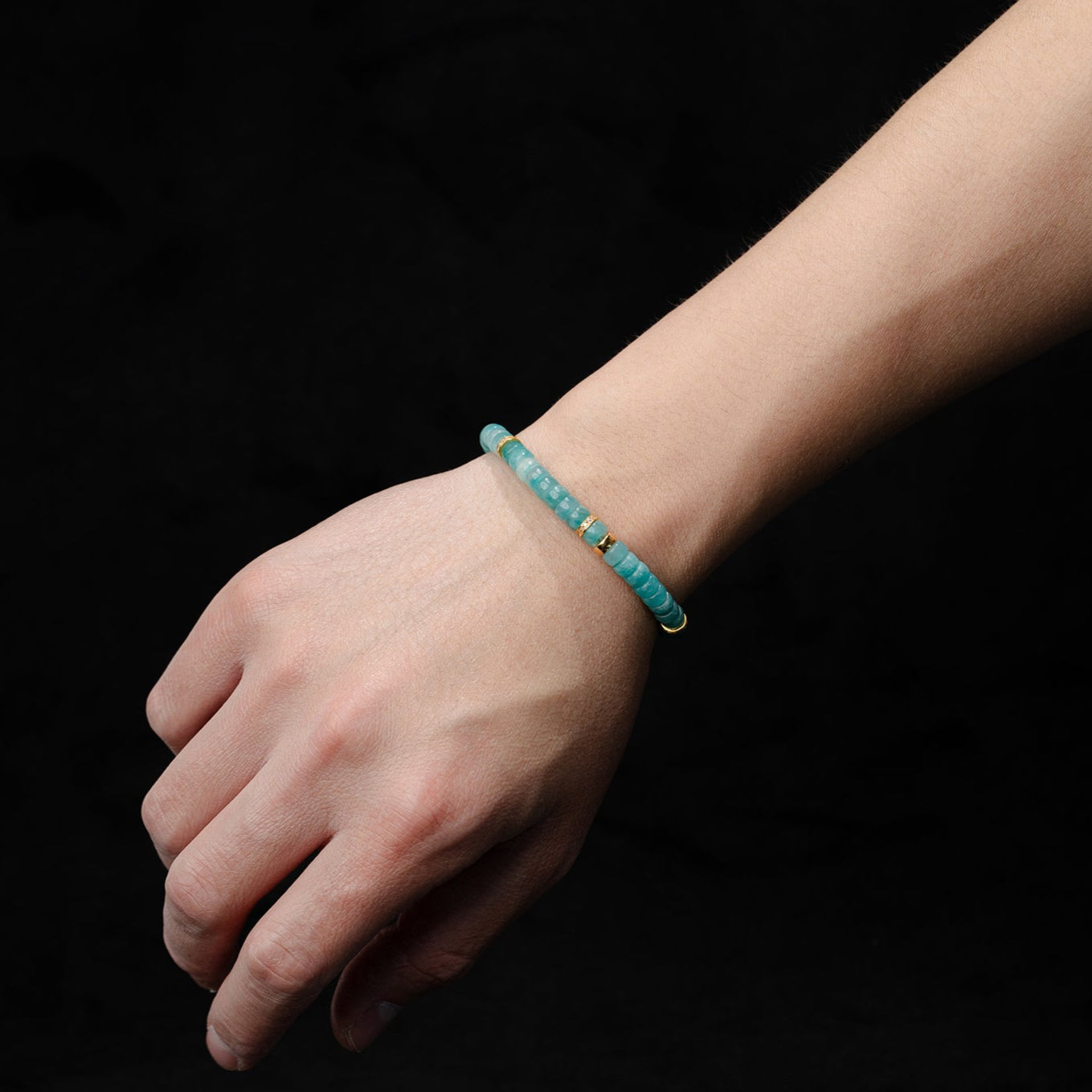Amazonite Serenity Bracelet – 6mm Barrel Beads（6mm）