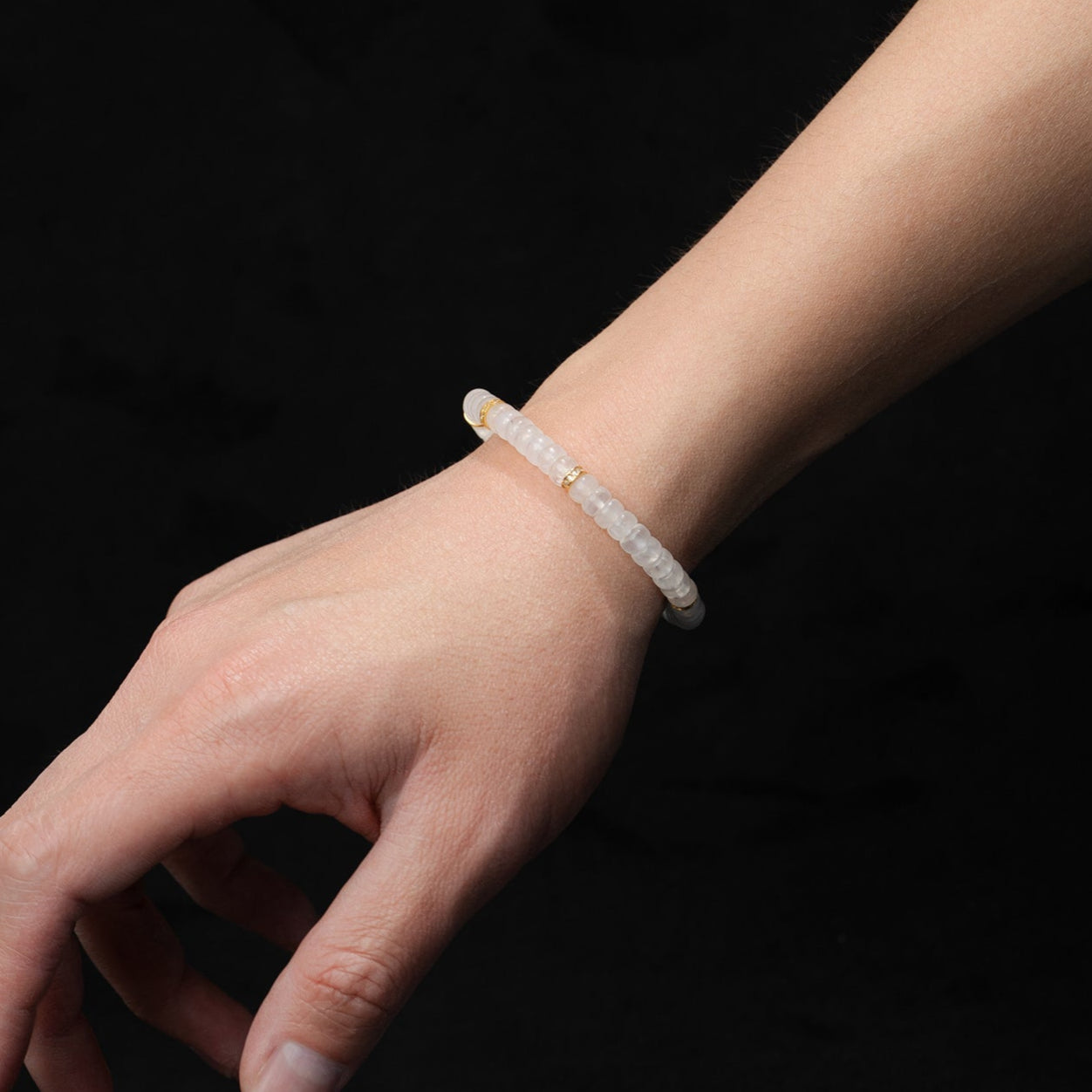 Blue Moonstone Bracelet – Beads（6mm）