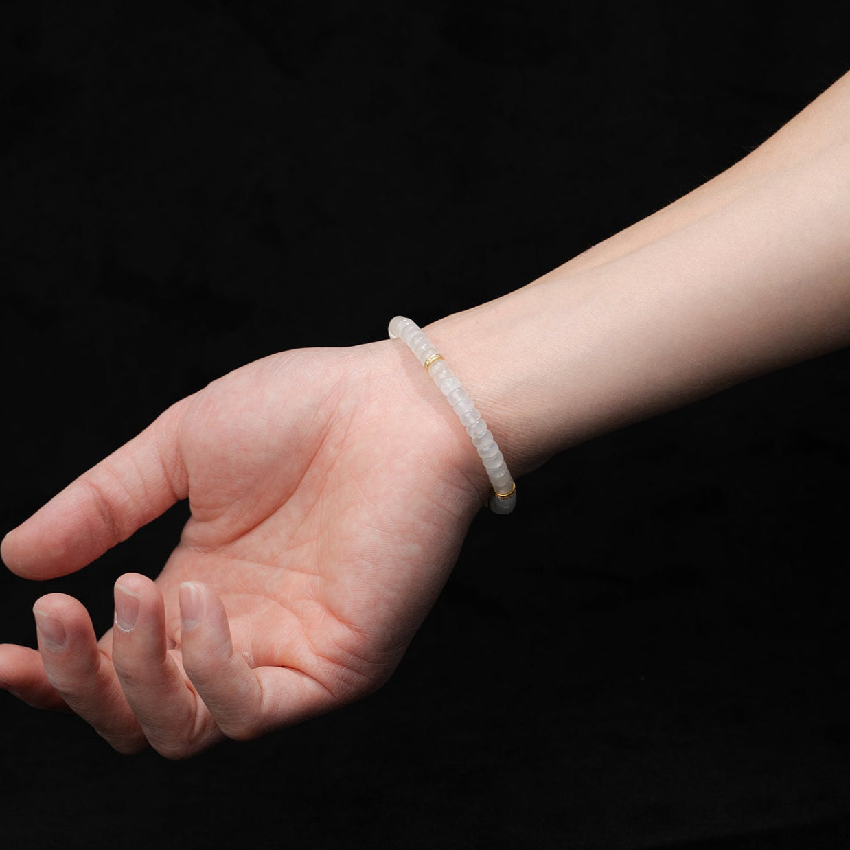 Blue Moonstone Bracelet – Beads（6mm）